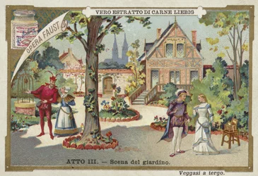 Scene from Faust, an Opera by Charles Gounod